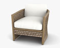 Keaton Capitola Rattan Cadeira de Lounge Modelo 3d