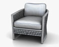 Keaton Capitola Rattan Lounge chair 3d model