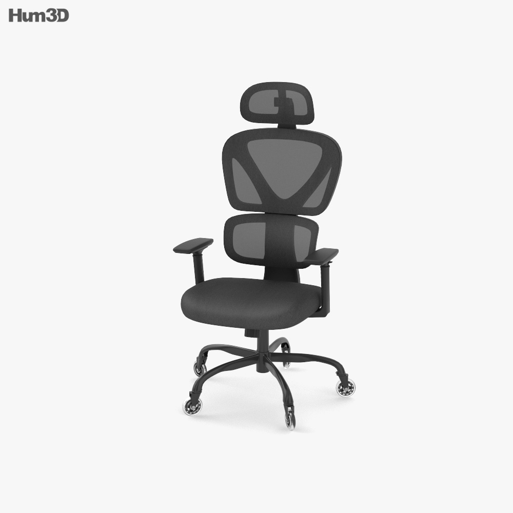Kerdom High Back Ergonomic Office chair 3D model