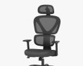 Kerdom High Back Ergonomic Офісне крісло 3D модель