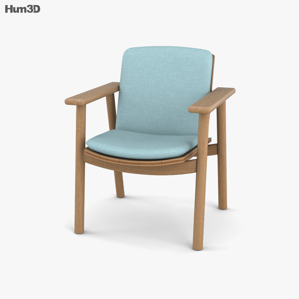 Kettal Riva Dining 扶手椅 3D模型