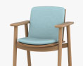 Kettal Riva Dining 肘掛け椅子 3Dモデル
