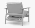 Kettal Riva One Seater Sofa Modèle 3d