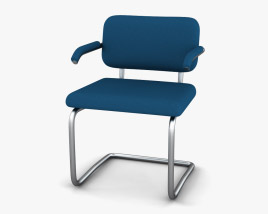 Knoll Cesca Upholstered Armchair 3D model