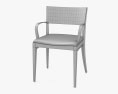 Knoll Crinion Приставний стілець 3D модель