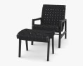 Knoll Risom Cadeira de Lounge Modelo 3d