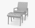 Knoll Risom Lounge chair 3d model