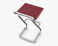 Kristalia Leather Bar stool 3d model