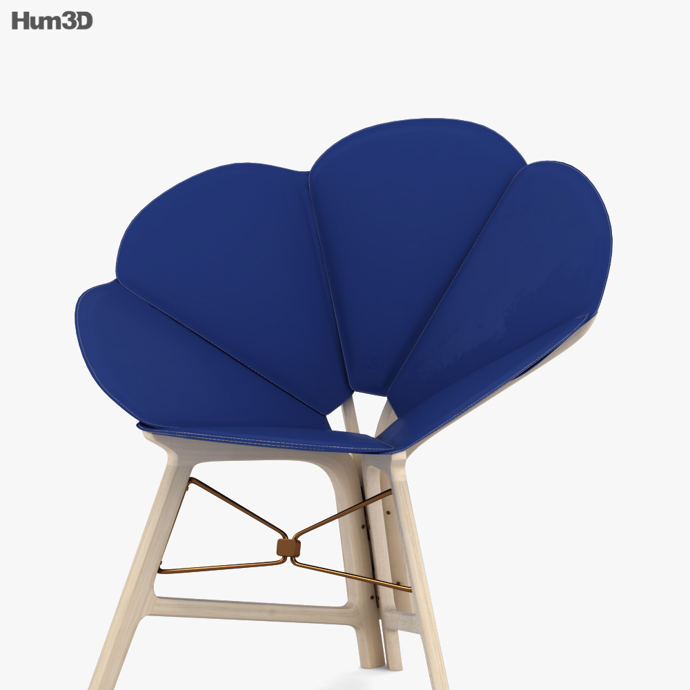 3D model Louis Vuitton LV Petal Chair VR / AR / low-poly