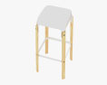 Magis Steelwood stool 3d model