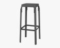 Magis Steelwood stool 3d model