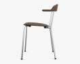 Maruni Hiroshima Stackable 肘掛け椅子 3Dモデル