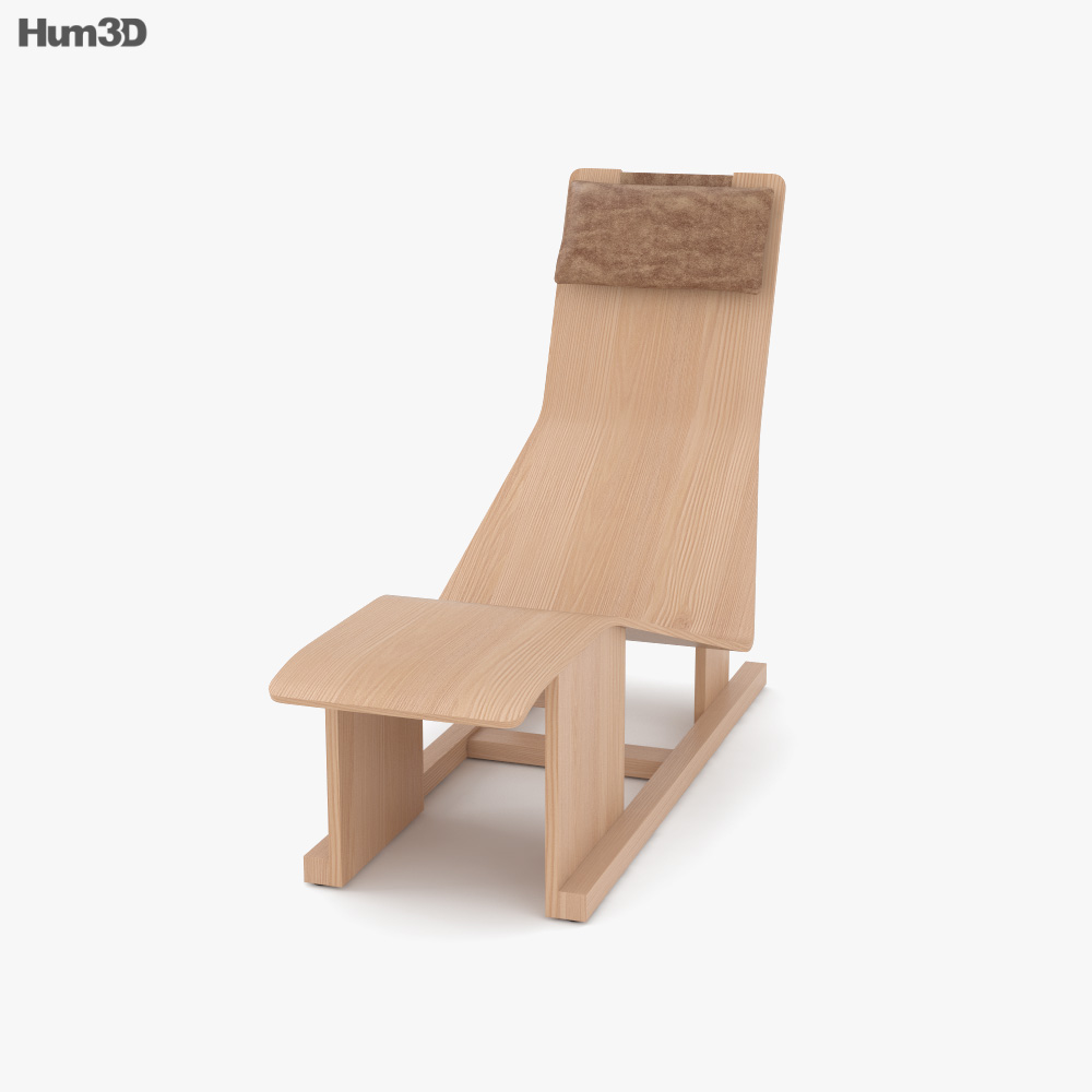 Massproductions 4PM Lounge chair 3D модель