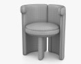 Meridiani Claudine Cadeira by Andrea Parisio 2024 Modelo 3d