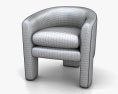 Milo Baughman Three Legged 肘掛け椅子 3Dモデル