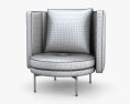 Minotti Torii Fixed Кресло 3D модель