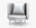 Minotti Torii Fixed 扶手椅 3D模型