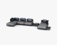 Minotti Quadrado 沙发 3D模型