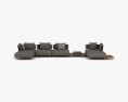 Minotti Quadrado Sofa 3D-Modell