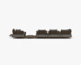 Minotti Quadrado Sofa 3d model