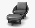 Minotti Lido 扶手椅 3D模型