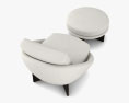 Minotti Lido 肘掛け椅子 3Dモデル