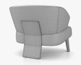 Minotti Reeves Large Armchair 3d model