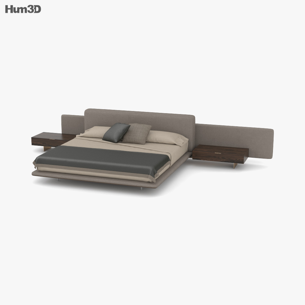 Minotti Horizonte Bett 3D-Modell