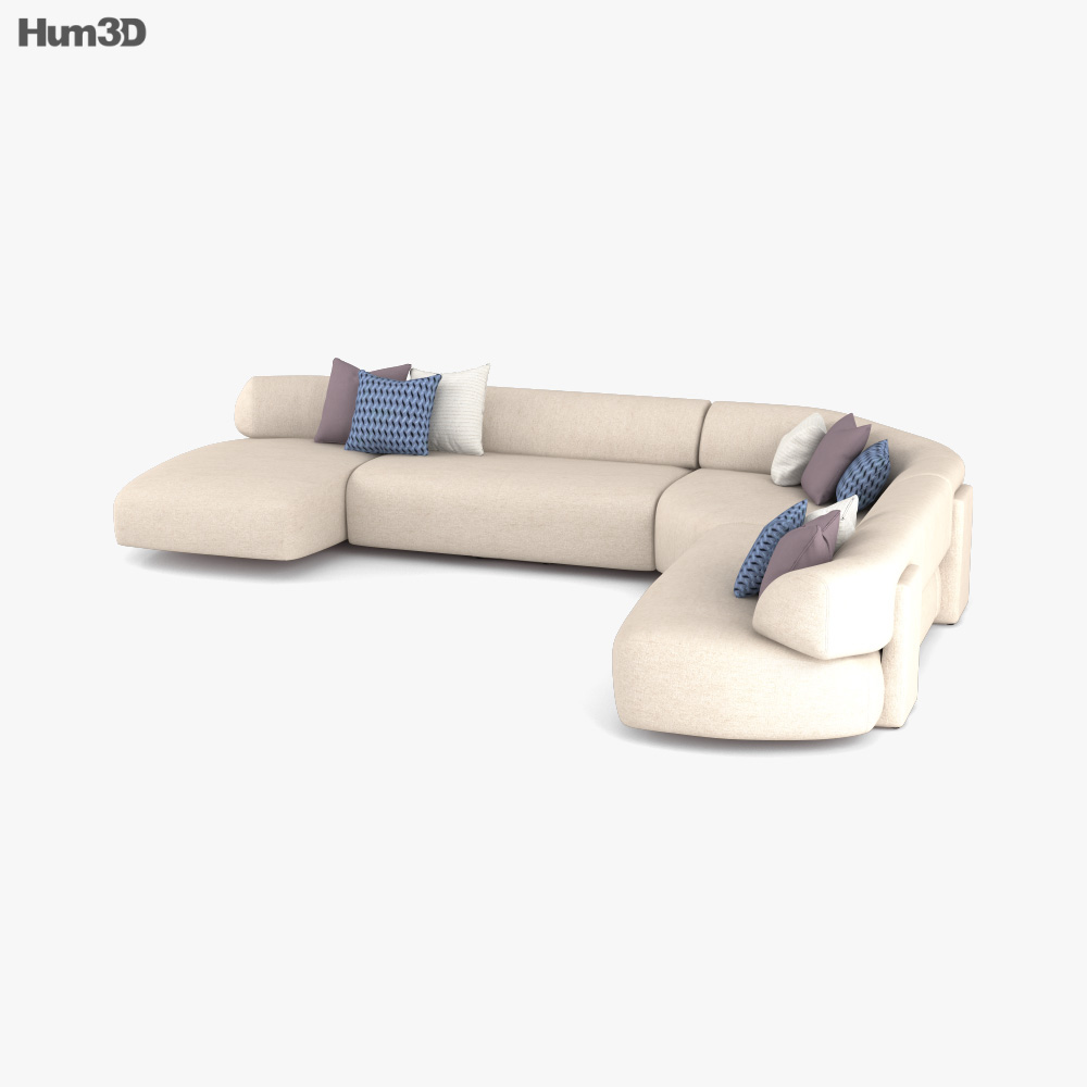 Moroso Gogan Sofa 3D model