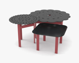 Moroso Fergana 사이드 테이블 3D 모델 