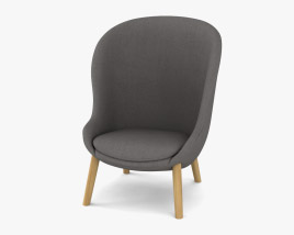 Normann Copenhagen Hyg Lounge chair 3D model