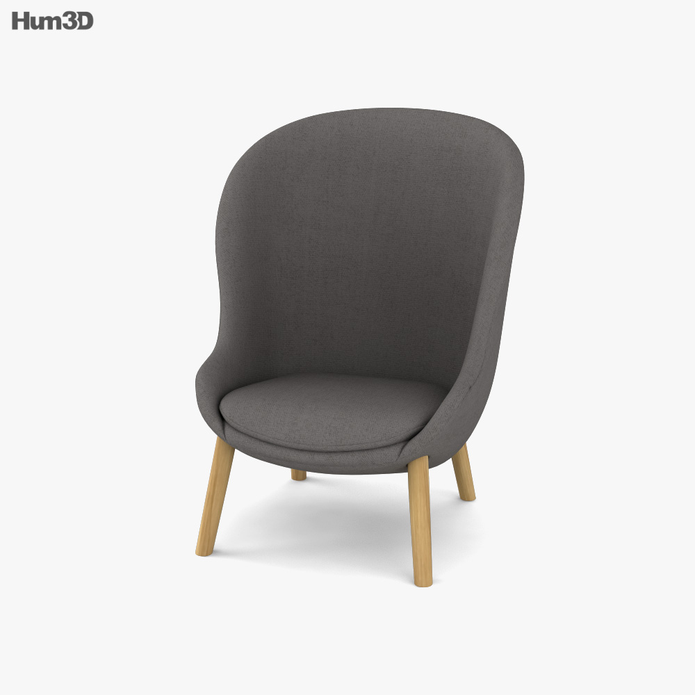 Normann Copenhagen Hyg Lounge chair 3D model