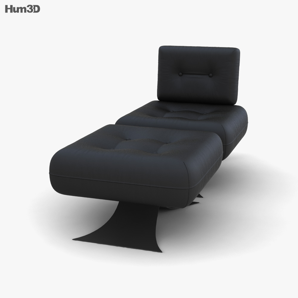 Oscar Niemeyer Alta Chaise longue Modèle 3D
