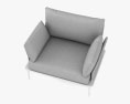 Pedrali Reva 扶手椅 3D模型