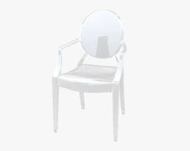 Philippe Starck Louis Ghost Chair 3D model