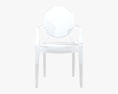Philippe Starck Louis Ghost Stuhl 3D-Modell
