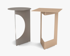 Pianca Duetto Tisch 3D-Modell