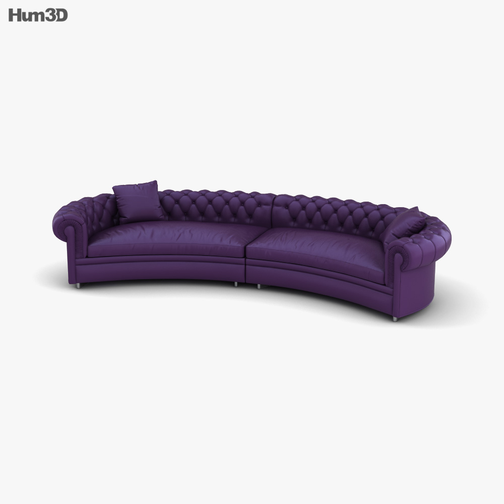 Poltrona Frau Chester Line Sofa 3D model
