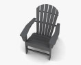 Polywood South Beach Adirondack 扶手椅 3D模型