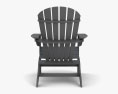 Polywood South Beach Adirondack 肘掛け椅子 3Dモデル