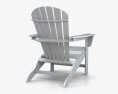 Polywood South Beach Adirondack 肘掛け椅子 3Dモデル