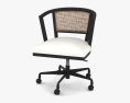 Poterry Barn Lisbon Cane Офисное кресло 3D модель