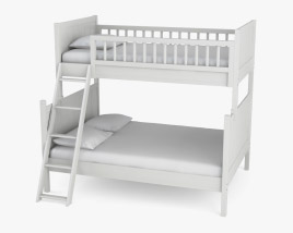 Pottery Barn Camp Twin Over Full Bunk bed 3D model
