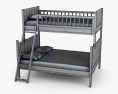 Pottery Barn Camp Twin Over Full Bunk bed 3d model