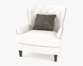 Pottery Barn Cardiff Tufted Upholstered Poltrona Modello 3D