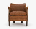 Restoration Hardware Professor 27s Leather armchair With Nailheads 3d model