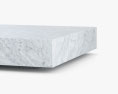 Restoration Hardware Low Marble Plinth Square Кавовий столик 3D модель