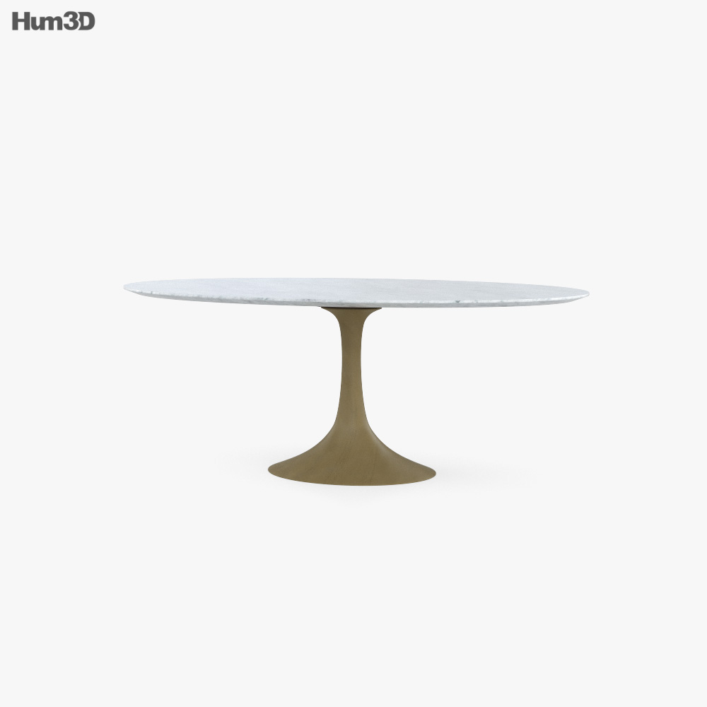 Restoration Hardware Aero Marble dining table 3D model