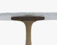 Restoration Hardware Aero Table à manger en marbre Modèle 3d