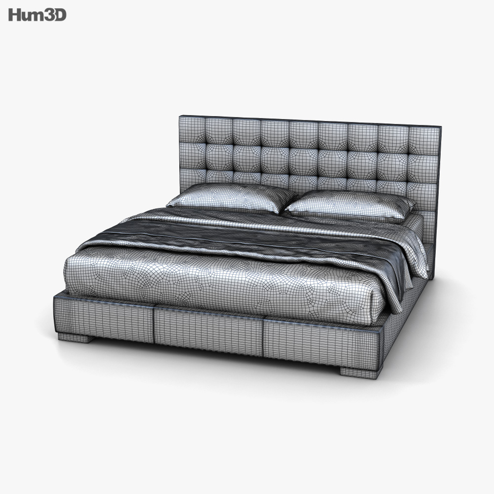 Mondrian Bed - 3D Model by Mehran1369
